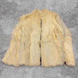 Vintage 60s women's genuine rabbit fur coat